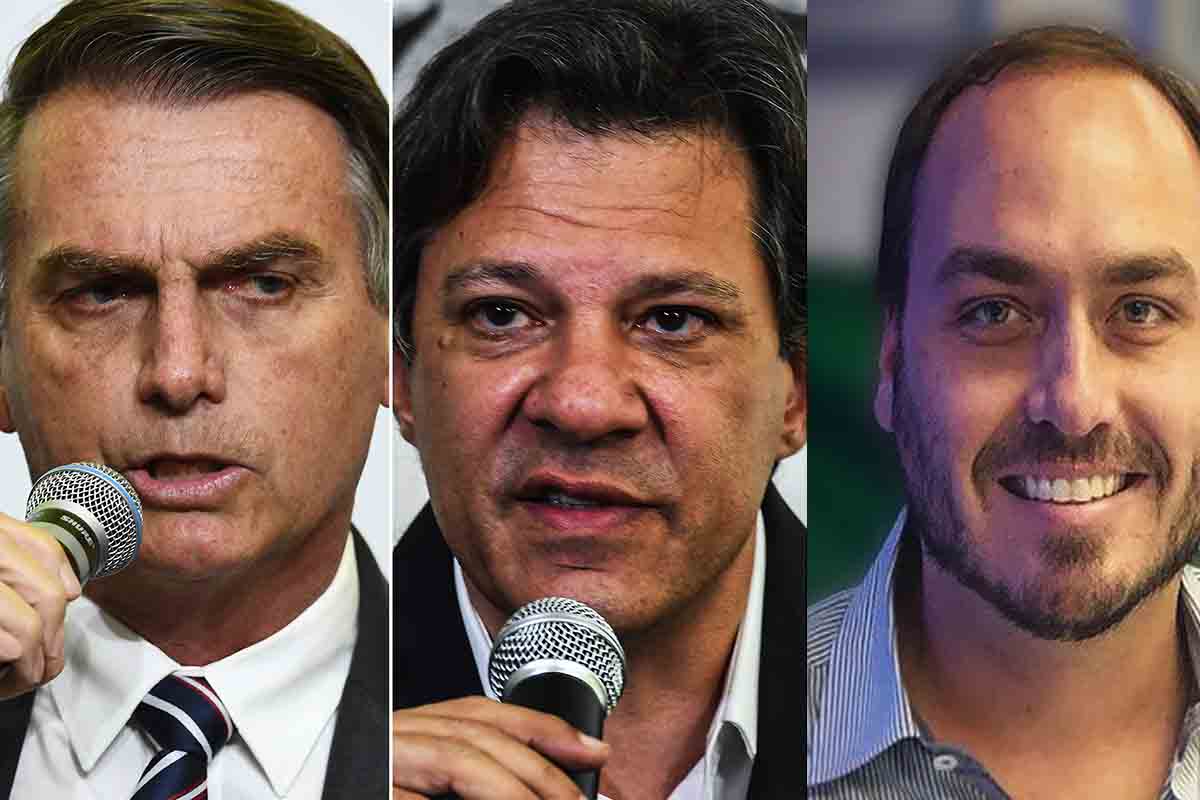 Filho de Bolsonaro espalha outra fake news contra Haddad sobre incesto