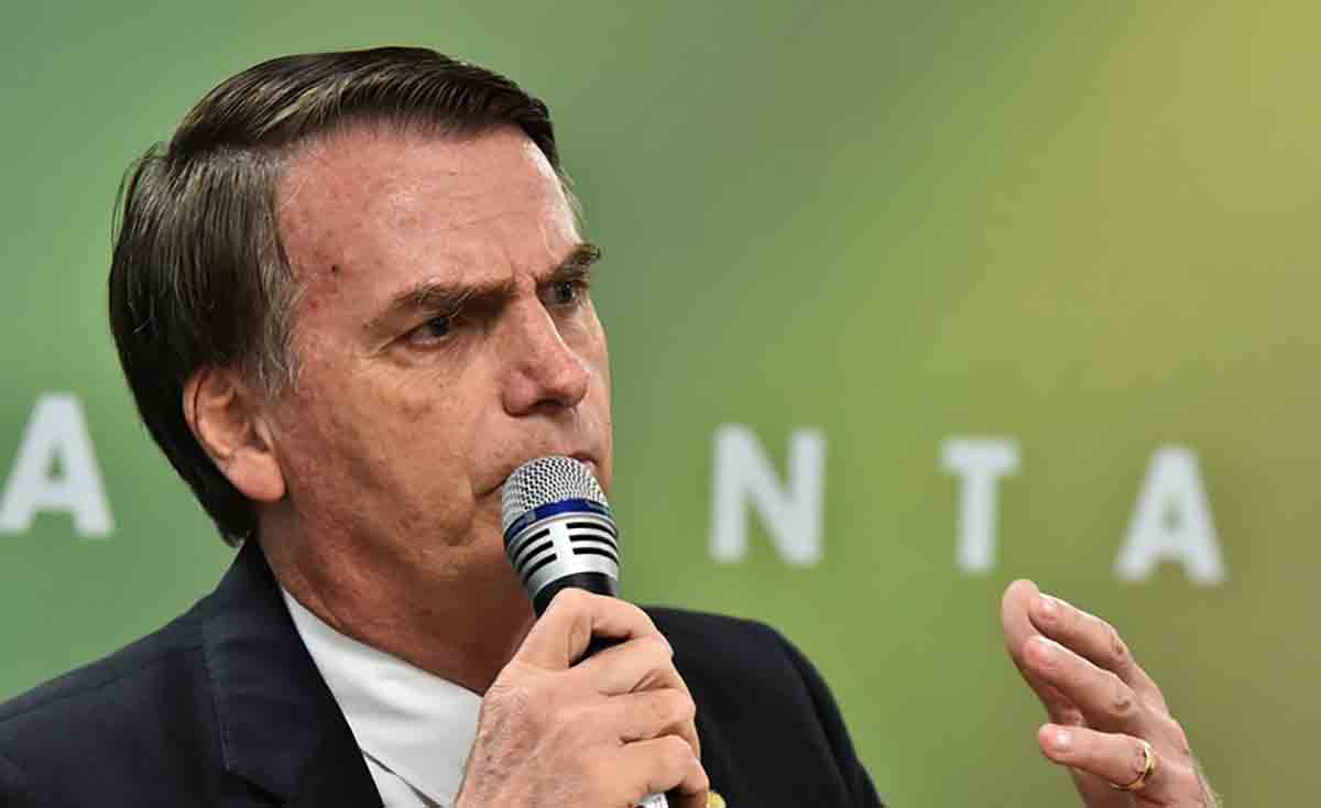 Foto tirada por equipe de transição de Bolsonaro forma a palavra “anta” atrás dele