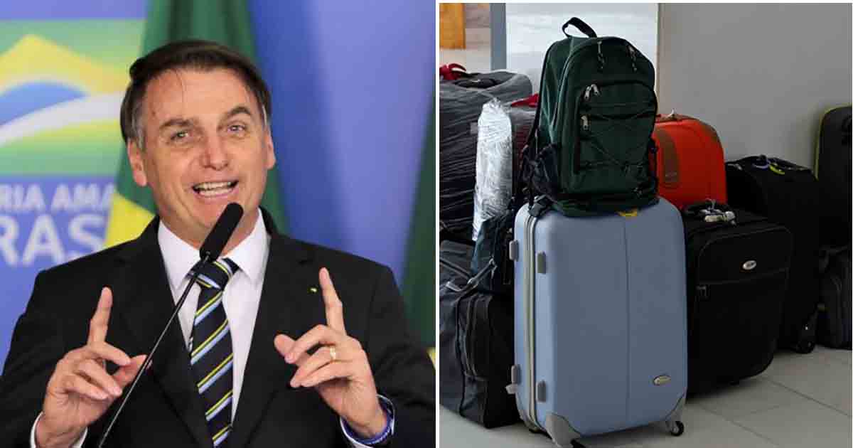 Bolsonaro veta bagagem gratuita em voos