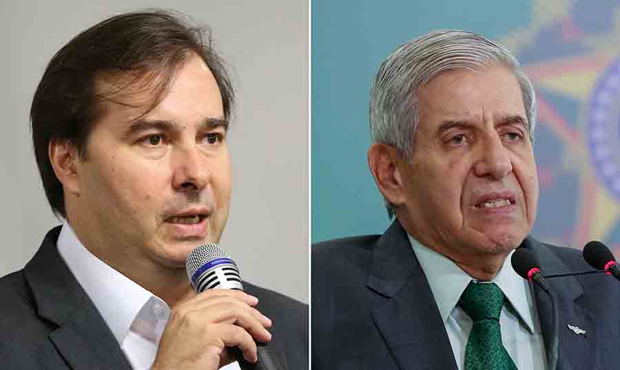 Maia diz que General Heleno não reclamou quando aumentaram o salário dele