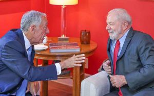 Lula e presidente de Portugal